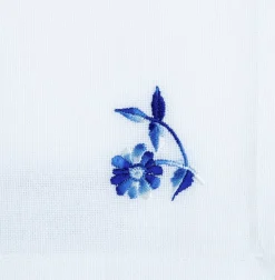 6 servietter med blomster