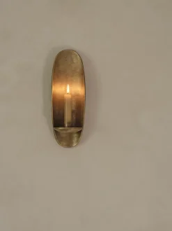 Agapé Wall Candle Holder - Brass Finish