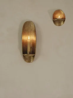 Agapé Wall Tealight Holder - Brass Finish