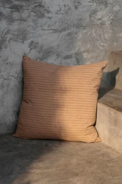Brown Cotton Cushion