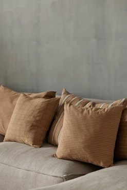 Brown Cotton Cushion Cover