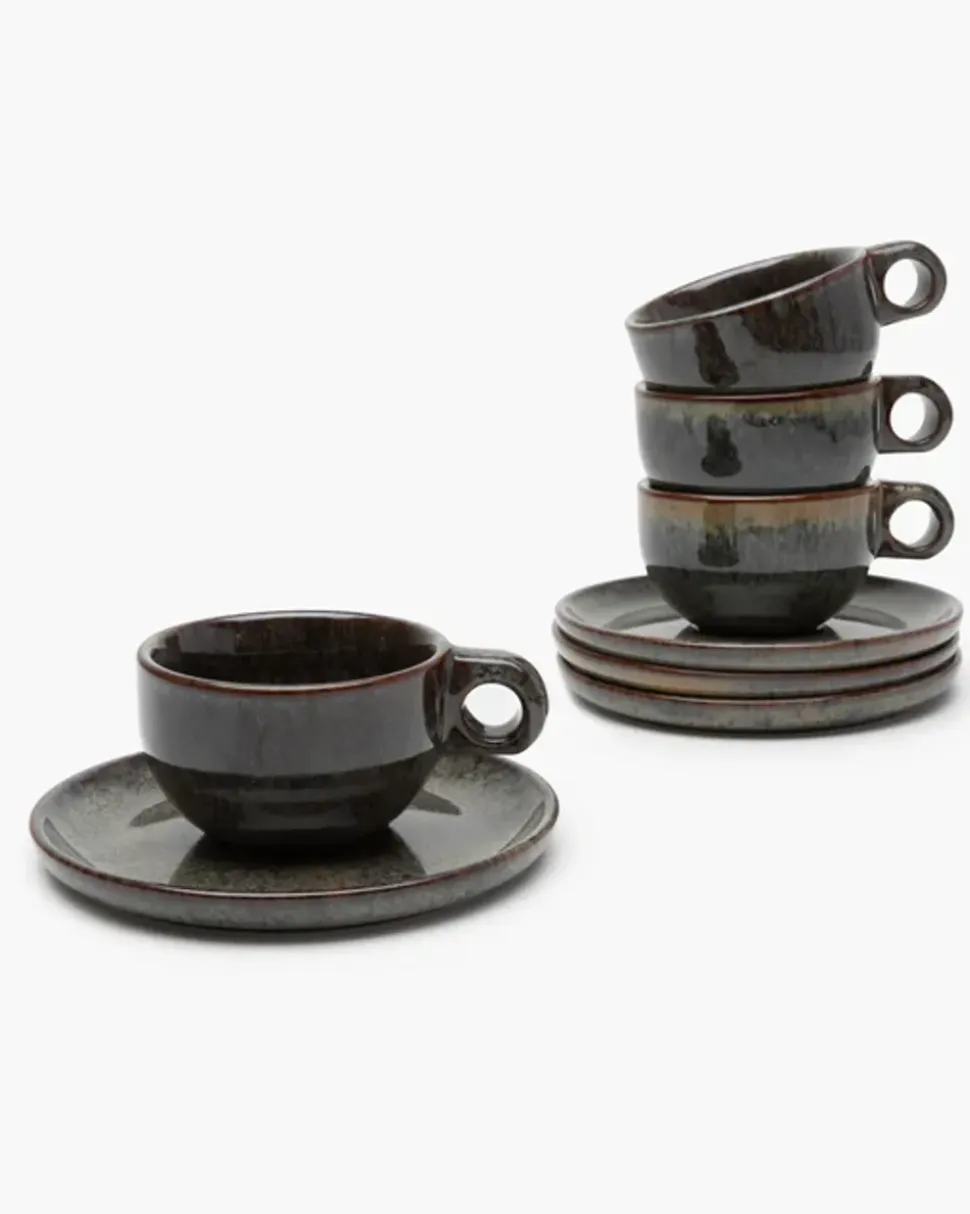 Cappuccino Cup with Saucer Surface
