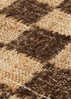 Check Wool Jute Runner