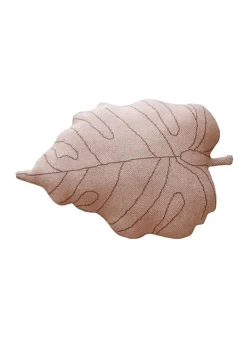 Knitted Cushion Baby Leaf