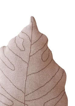 Knitted Cushion Baby Leaf