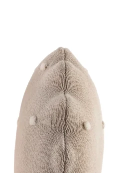 Knitted Cushion Round Biscuit