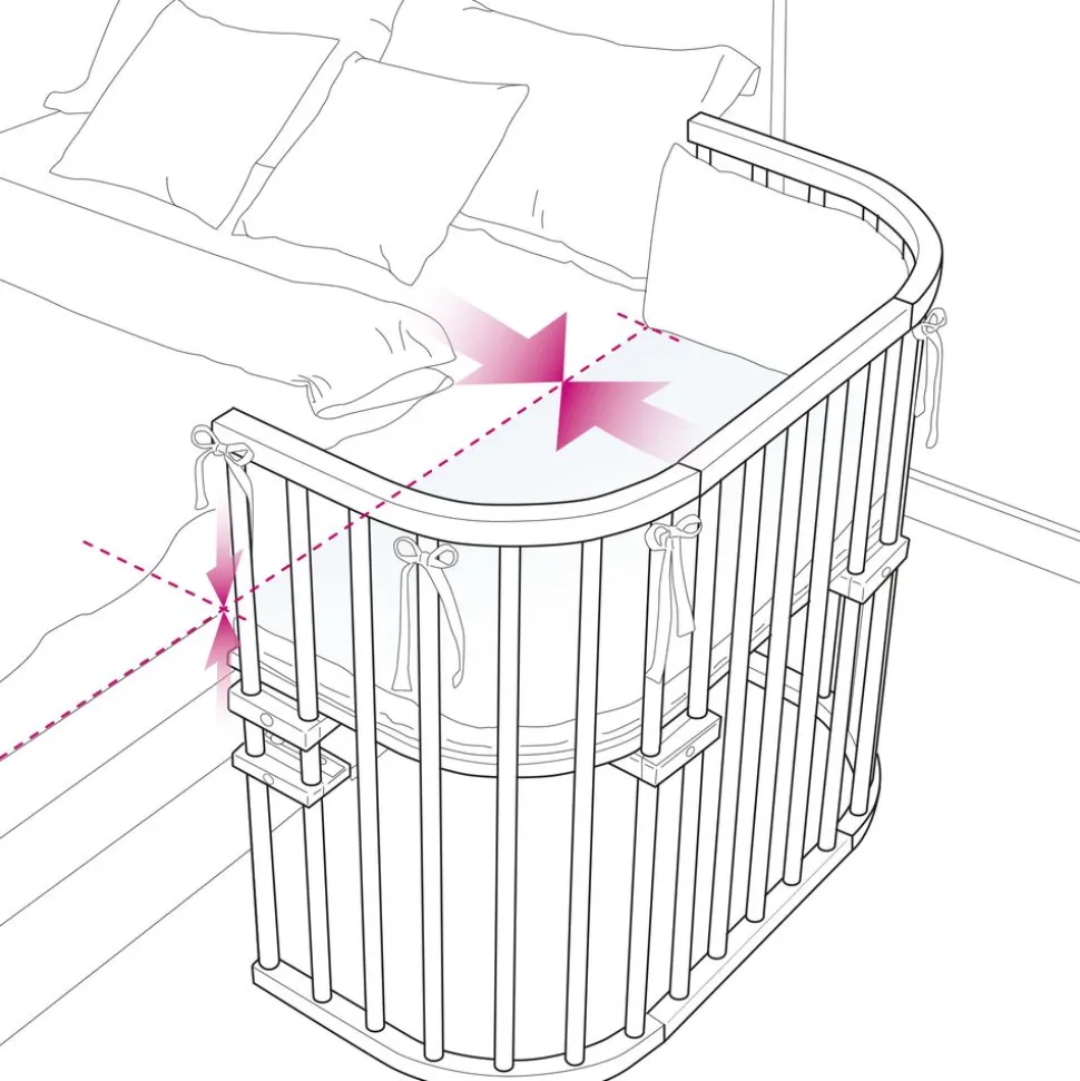 Maxi co-sleeper with mattress Classic Soft