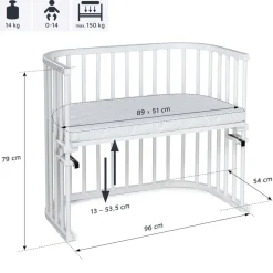 Maxi co-sleeper with mattress Classic Soft