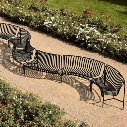 Palissade park dining bench in-out