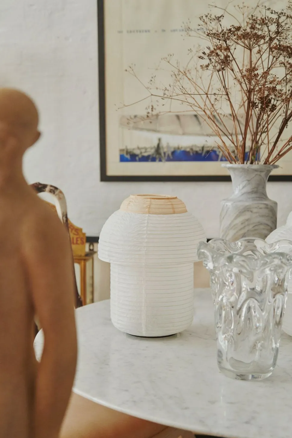 Papier Double Table Lamp Ø30