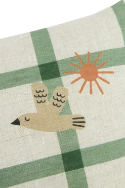 Rectangular Cushion In French Linen Vibes M