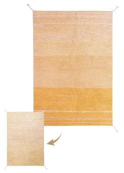 Reversible Rug Twin Amber