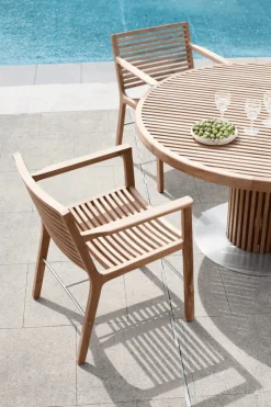 Rib Dining Chair With Arm