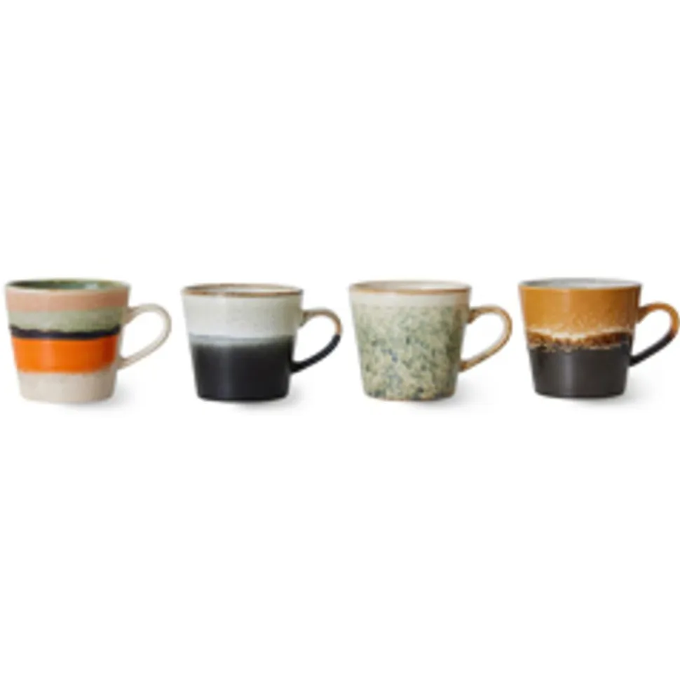70s Cappuccino Mugs (Set of 4)