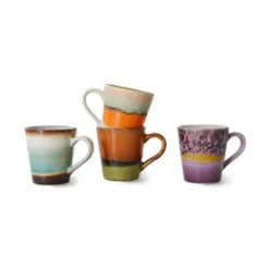 70s Espresso Mugs (Set of 4)
