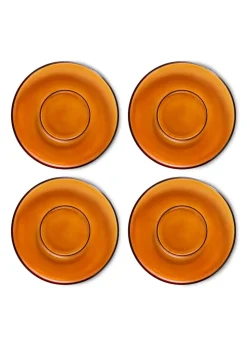 70's Glassware - Saucers (Set Of 4)
