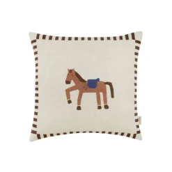 Square Cushion In French Linen Vibes