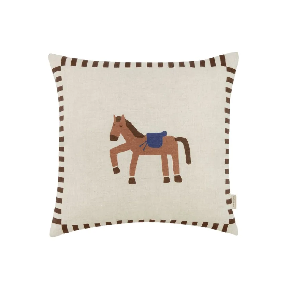 Square Cushion In French Linen Vibes