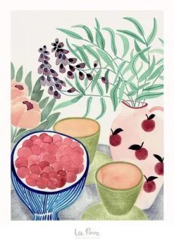 Still Life with Tea and Grapes