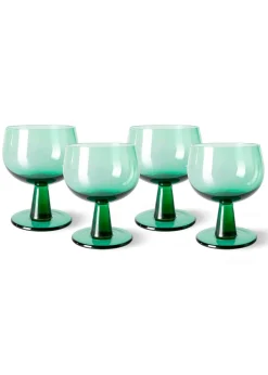 The Emeralds: Wine Glass Low (Set of 4)