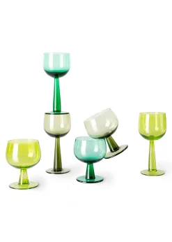 The Emeralds: Wine Glass Low (Set of 4)