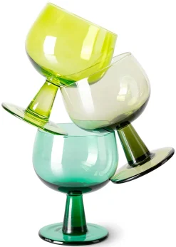 The Emeralds: Wine Glass Low (Set of 4)