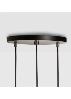 Triple Pendant Canopy - White/Black