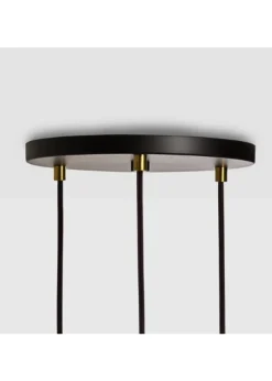 Triple Pendant Canopy - White/Black