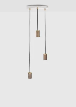 Triple Pendant Canopy - White/Black