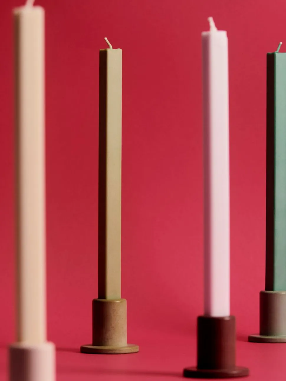 Tube Candleholder Concrete