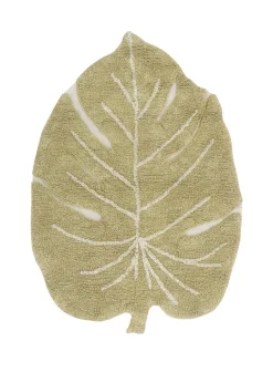 washable Rug mini Monstera Olive