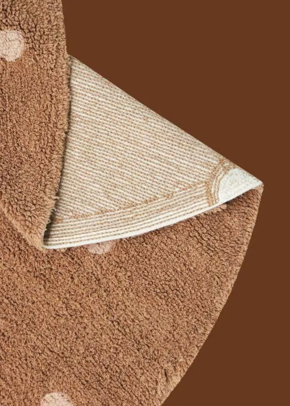 Washable Rug Round Dot