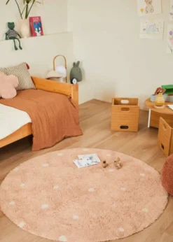 Washable Rug Round Dot
