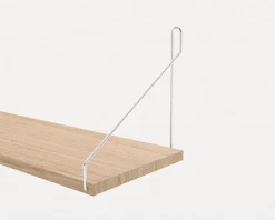 White Stained Oak Shelf - 40 cm