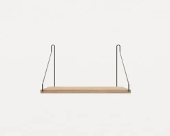 White Stained Oak Shelf - 40 cm