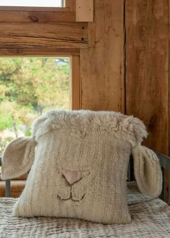 Woolable Cushion Pink Nose Sheep